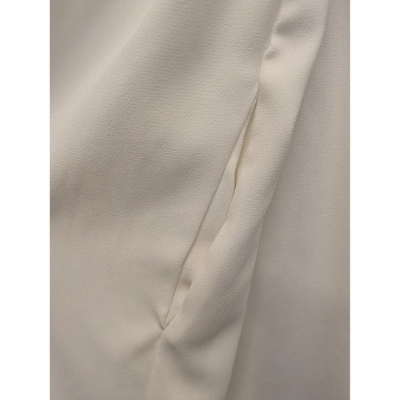 California Dynasty Temple Dress Size Small White Lace Trim Long Sleeve Maxi - Picture 5 of 10